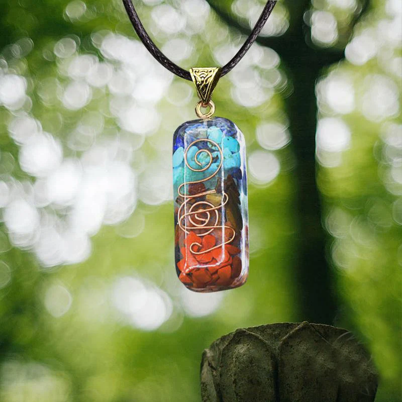7 Chakra Orgone Pendant Necklace-Gift