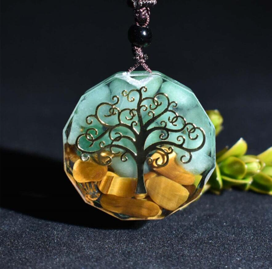 Orgone Pendant Necklace-Tree Of Life Energy Orgonite Necklace