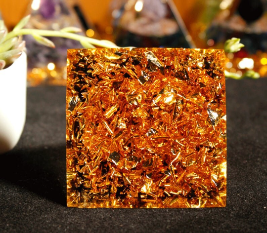 Obsidian Orgone Pyramid-Crystal Sphere Orgonite