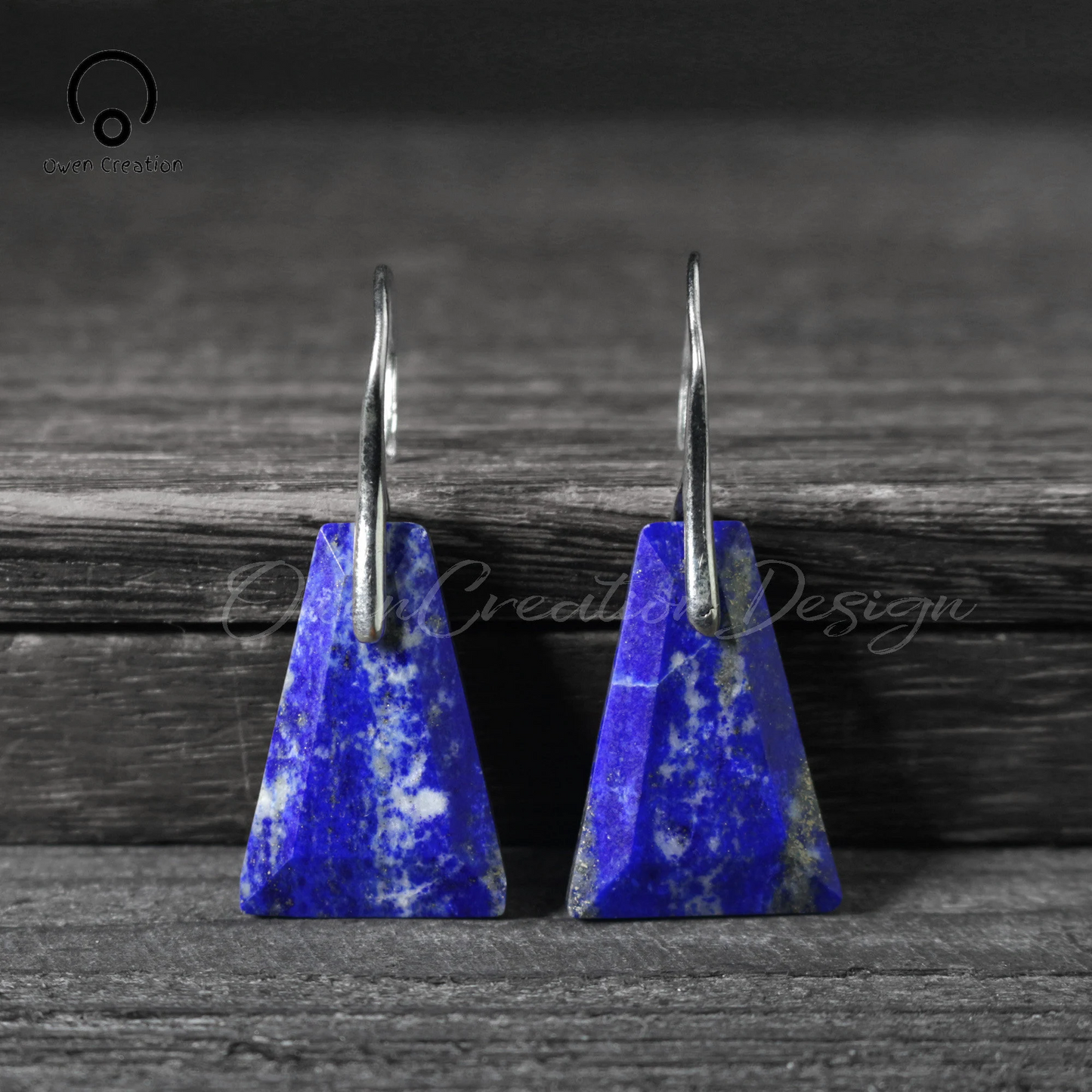 Natural Lapis Lazuli Stone Drop Earrings- Crystal Earrings- Mental Health Gemstone Dangle Drop Earrings for Women