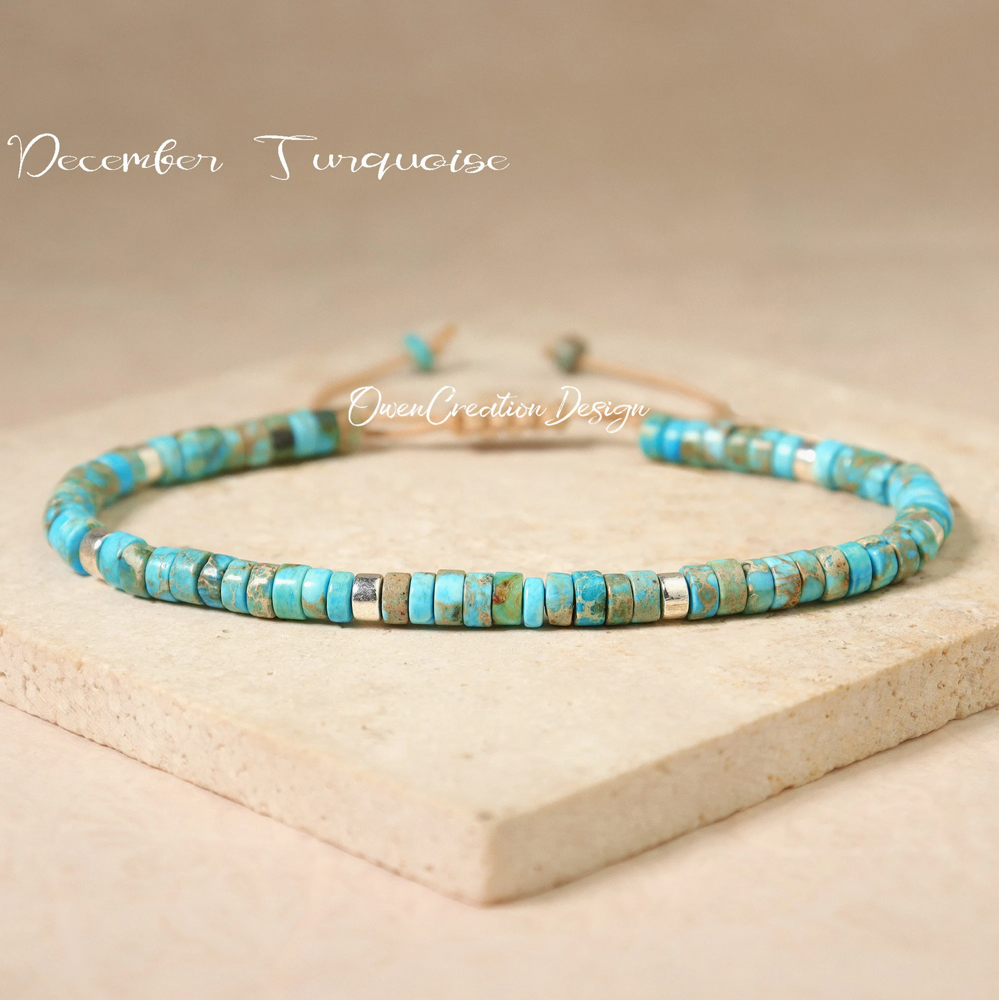 Minimalist Turquoise Dainty Bracelet-Natural Stone Grounding Bracelet-Healing Crystal Yoga Bracelet Gift for Women