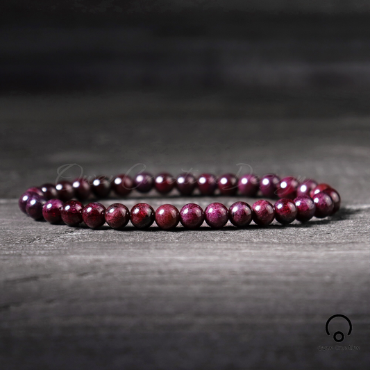 Natural Garnet Stone Bracelet ,Healint Garnet Crystal Dainty Bracelet, January Birthstone