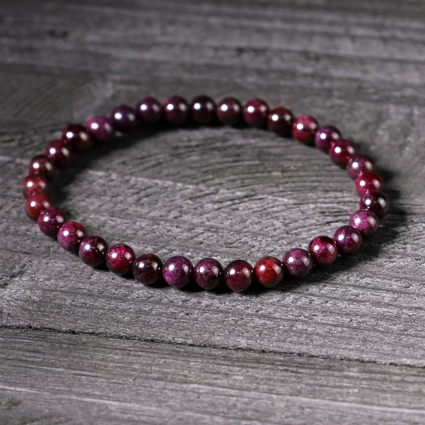 Natural Garnet Stone Bracelet ,Healint Garnet Crystal Dainty Bracelet, January Birthstone