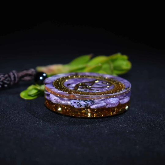 Orgonite Necklace-Natural Crystal Pendan