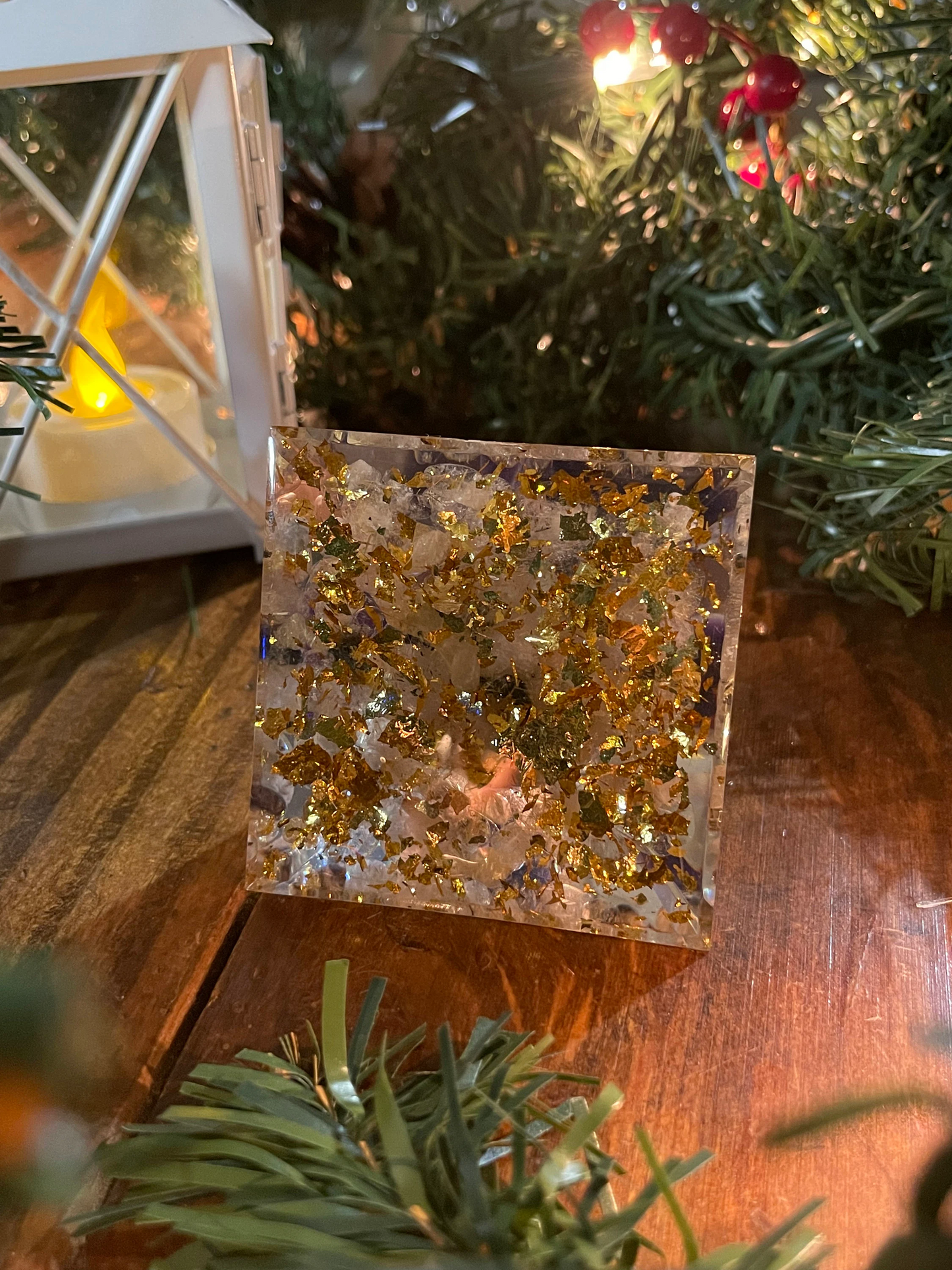 Libra Orgone Pyramid-Reiki Healing- Natural Crystal Meditation stone- Energy Generator- EMF Protection- Home Decor