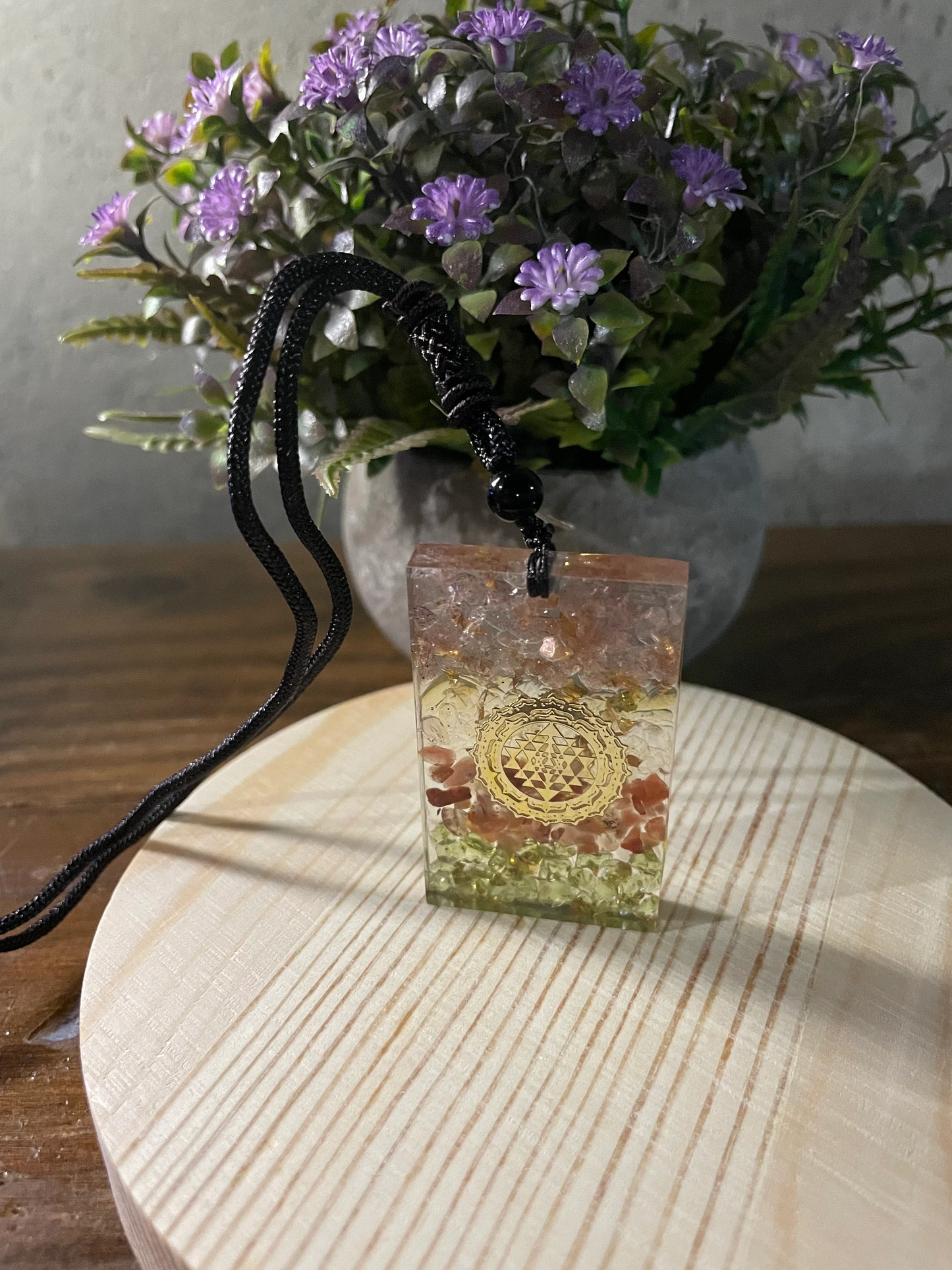 Orgonite Natural Crystal Pendant