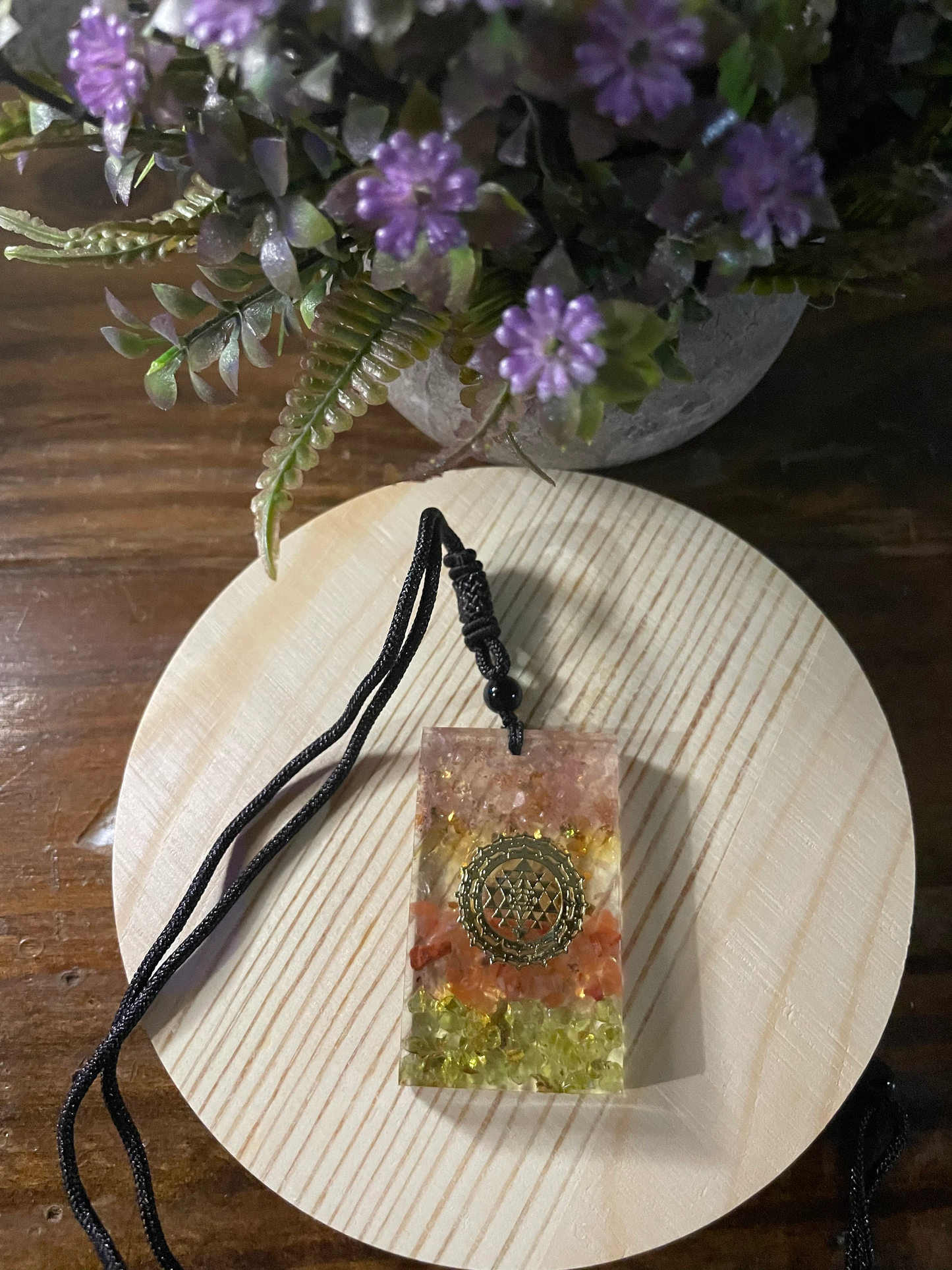 Orgonite Natural Crystal Pendant